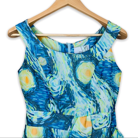 NWOT Modcloth Geode Starry Night Art-To-Wear Dress - Picture 5 of 15